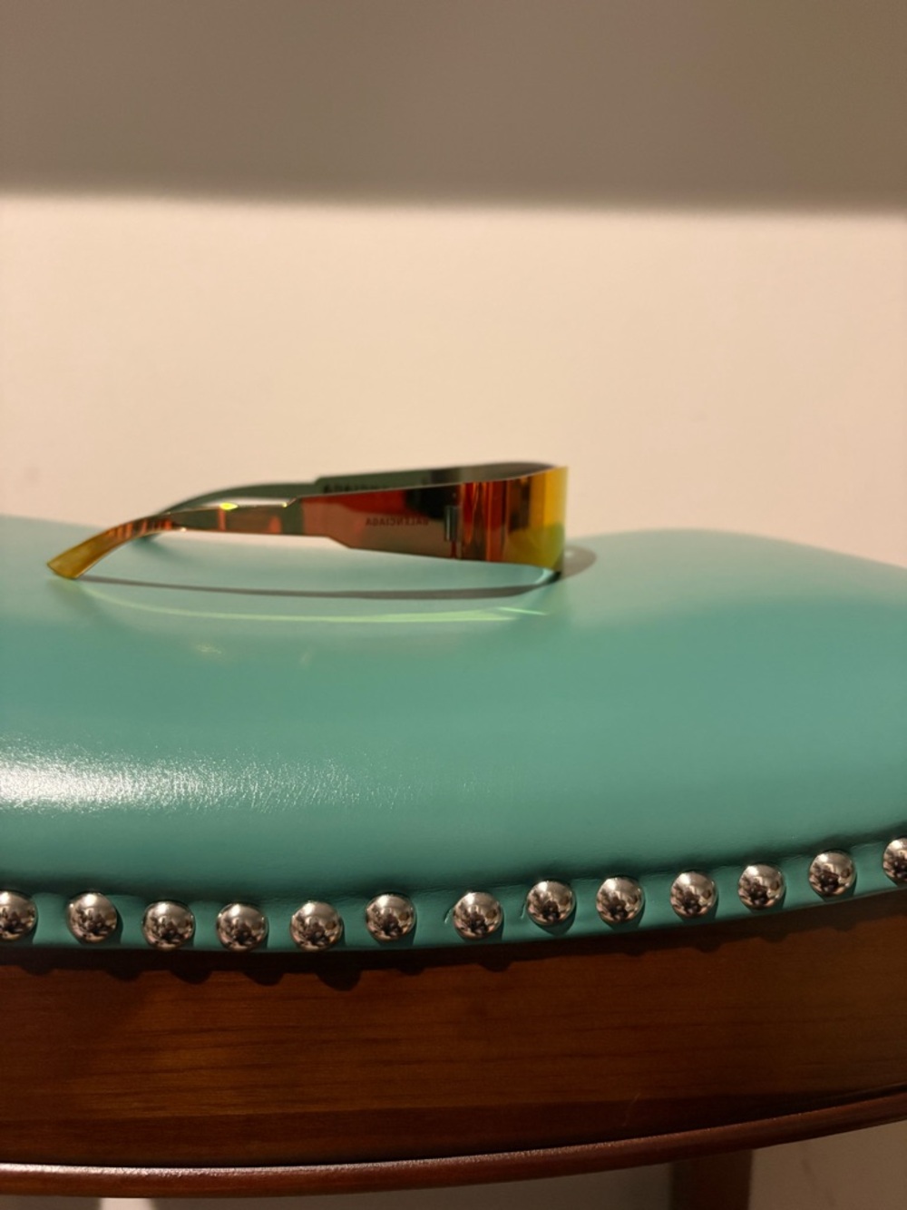 🔥 Balenciaga Wrap Gradient Orange-Yellow Shield Sunglasses  🔥 Summer Hawt🔥 - Picture 8 of 13